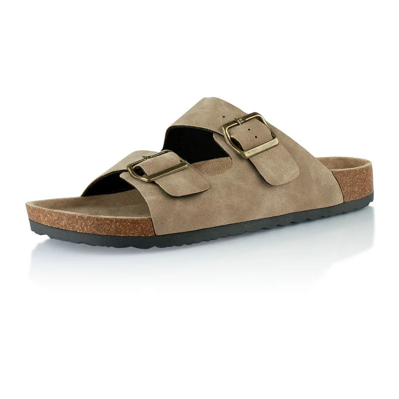 Pantoletten mit Kork-Fußbett