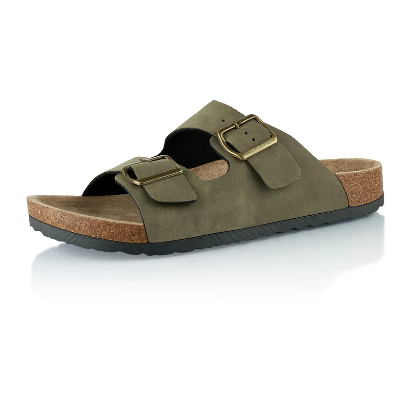 Pantoletten mit Kork-Fußbett