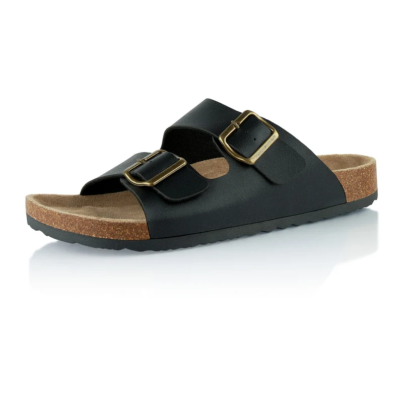 Pantoletten mit Kork-Fußbett