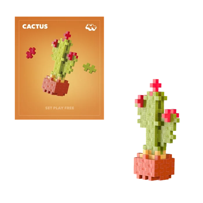 Kreativ Bausteine Mini Puzzle Kaktus
