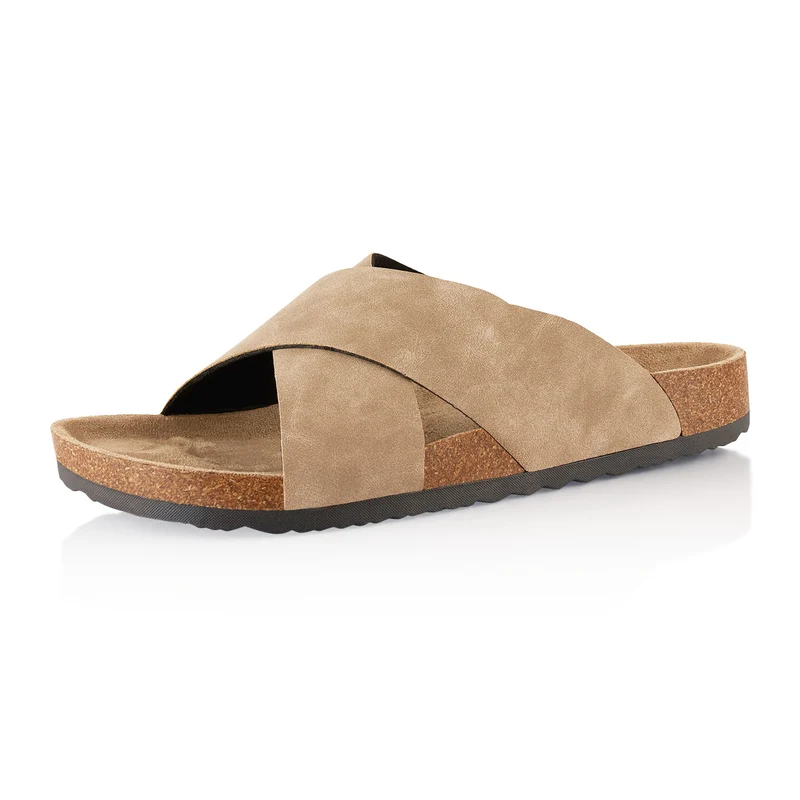 Pantoletten mit Kork-Fußbett