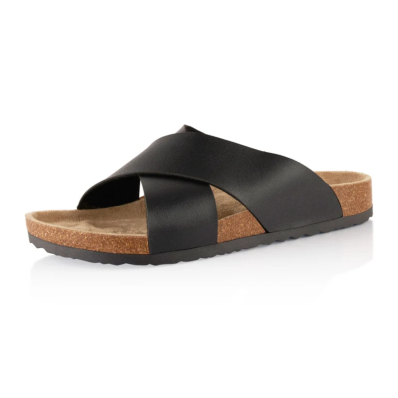 Pantoletten mit Kork-Fußbett
