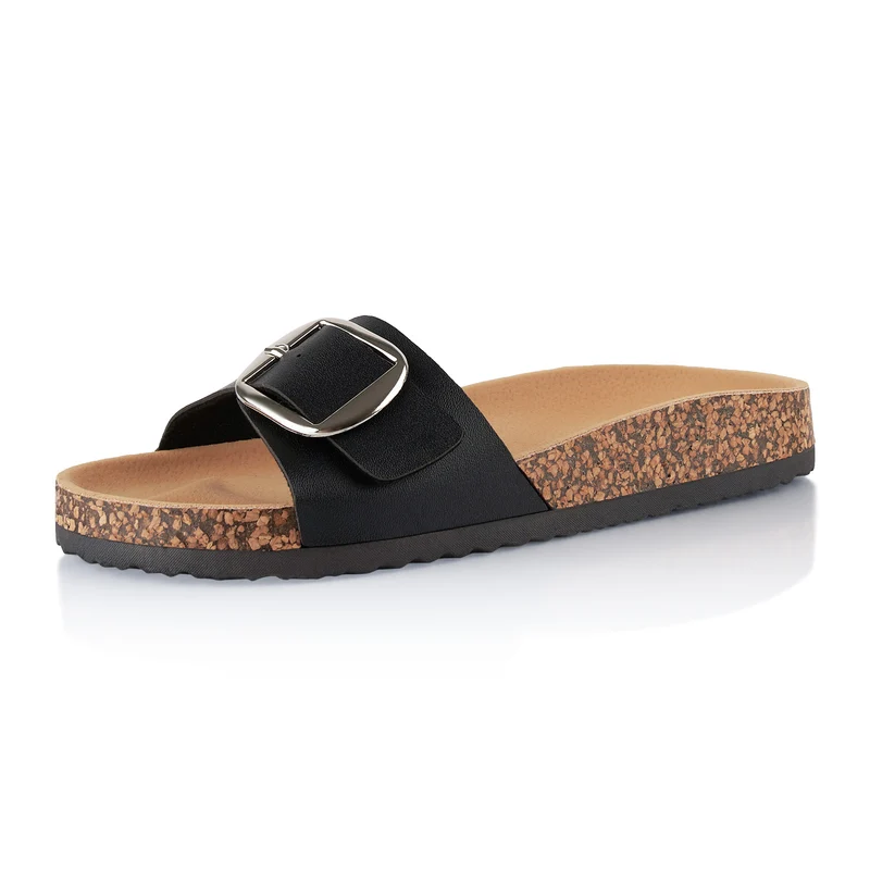 Pantoletten mit Kork-Fußbett