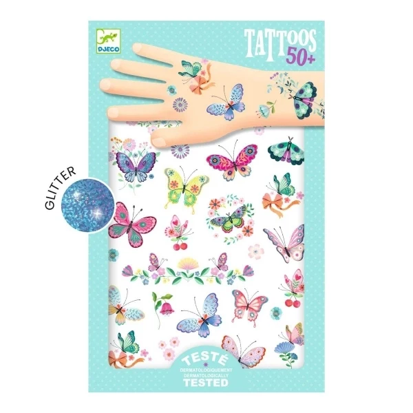 Tattoos Schmetterlinge - von Djeco