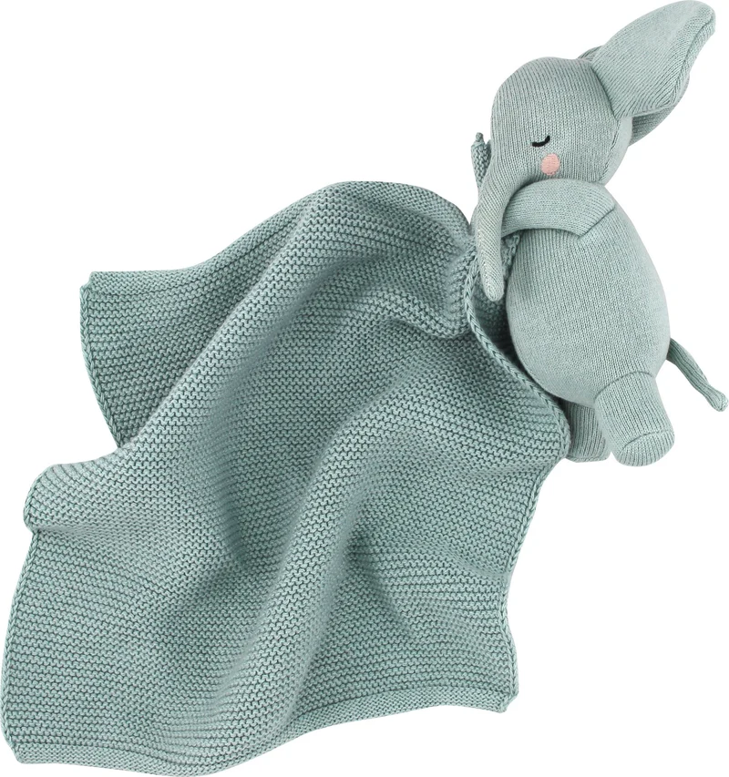 Cuddle Cloth Elefant dull blue - von ava&yves