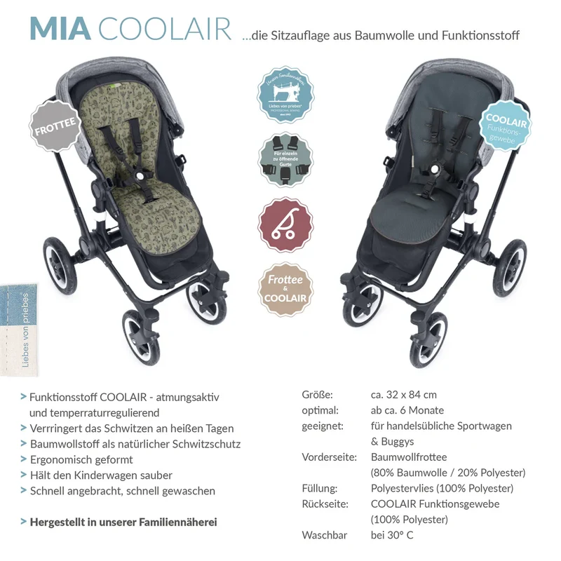 Mia Coolair Safari Olive - priebes