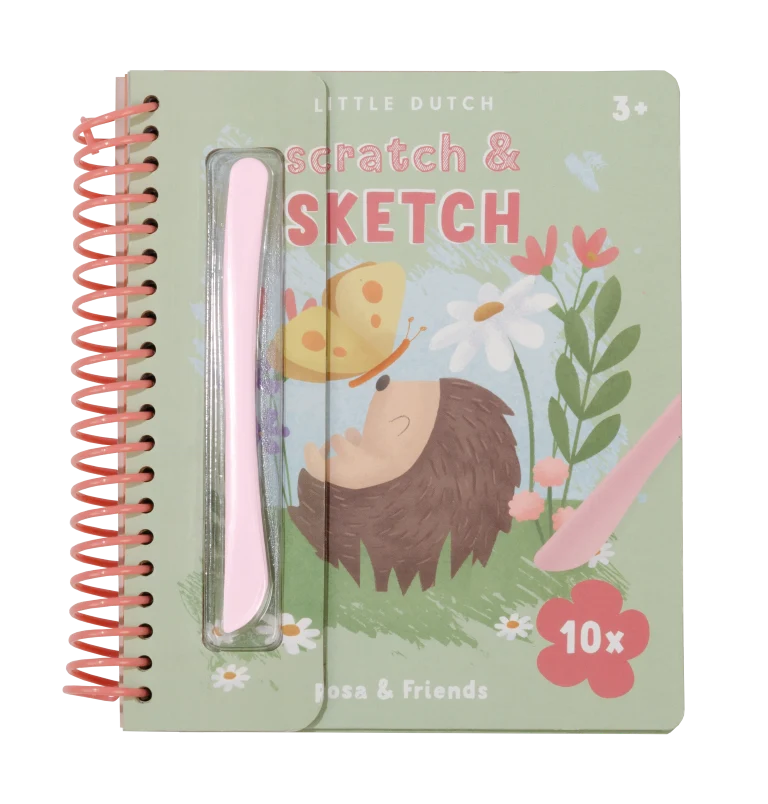 Kratzbuch Rosa & friends - little dutch