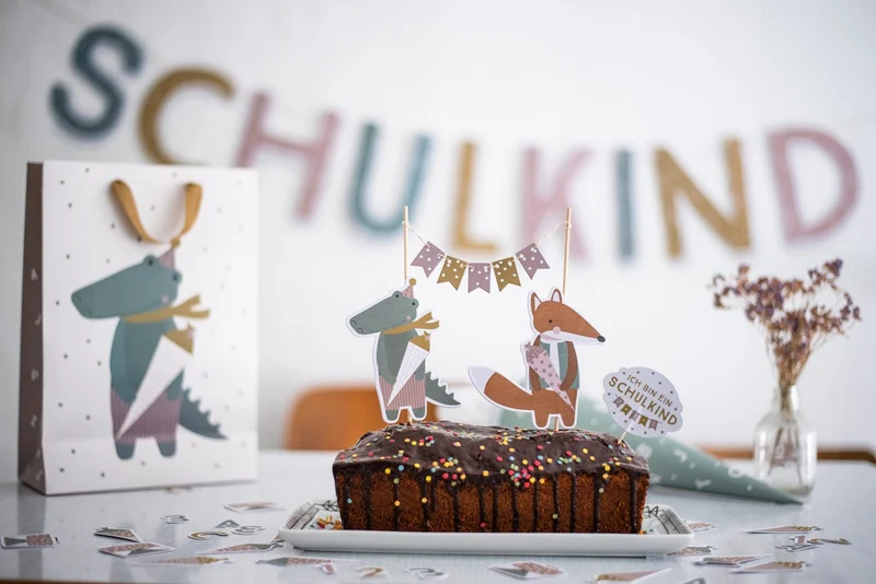Einschulungs Cake Topper pastell - von ava&yves