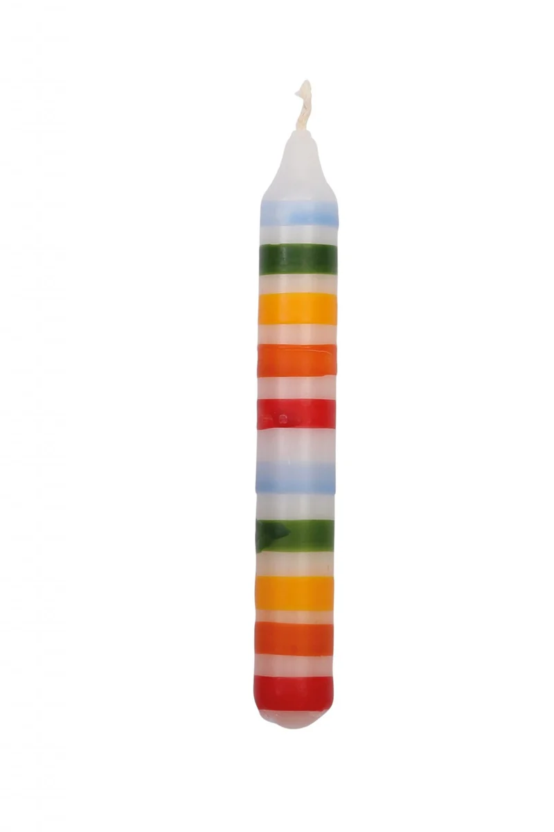 Kerze Ringelbunt - von ahs