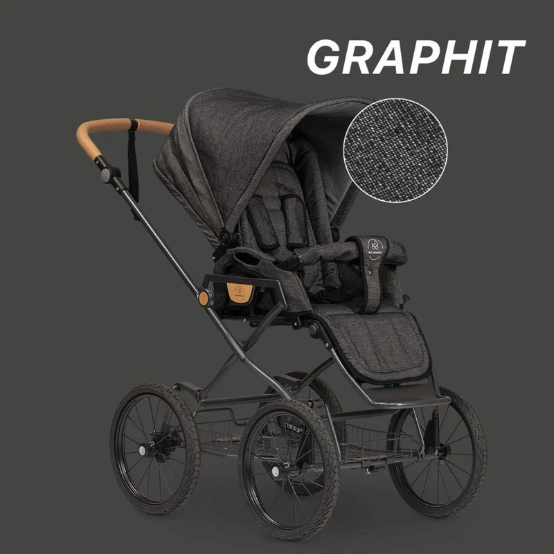 IDA Kinderwagen Graphit - von Naturkind