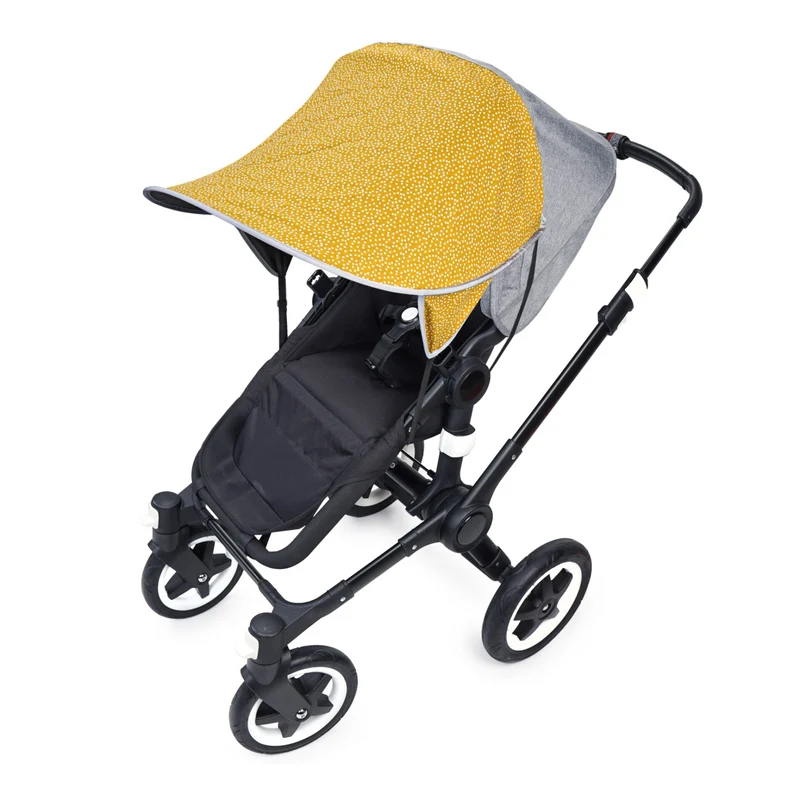 Sonnenschutzhaube Daisy - Mini dots ocre - PRIEBES