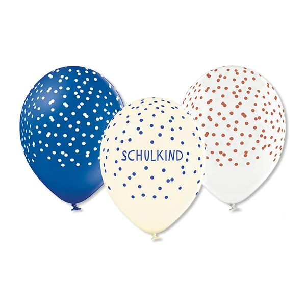 Luftballons zur Einschulung blau/weiß - von ava&yves