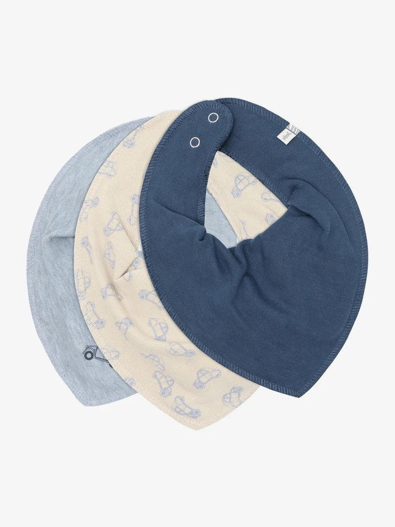 3er Set Sabberlatz - Dark Denim 746 Cars - von Pippi