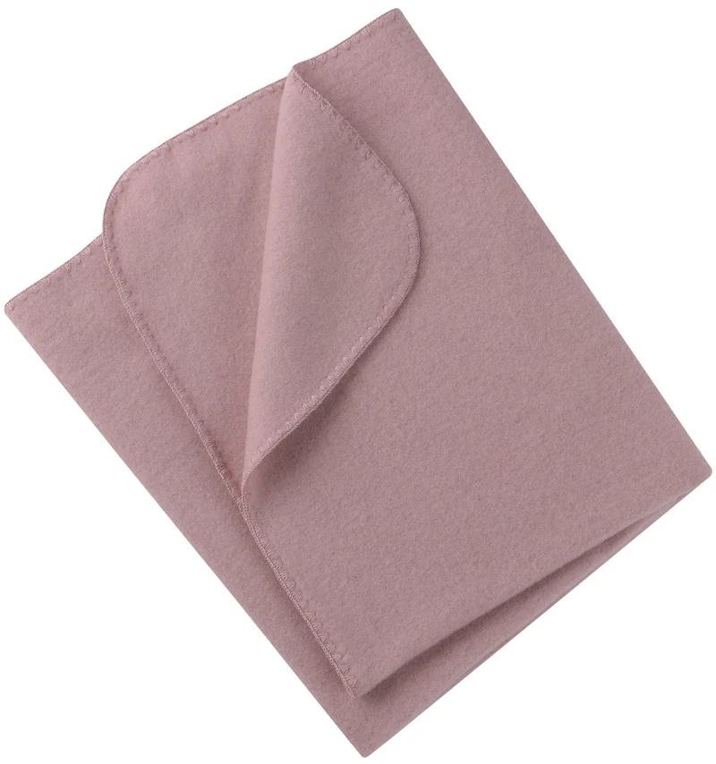 Babydecke Rosenholz ÖKO Schurwolle/Fleece - von Engel Natur