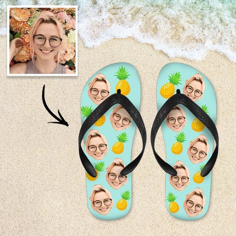 Flip Flops mit Gesicht - personalisiert