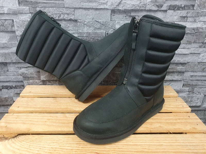 Original UGG Boots Stiefel Zaire Nubuck Leder Schwarz Lammfell Gr.39
