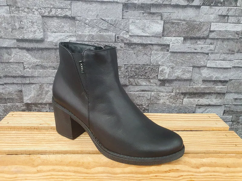 Axel Comfort Leder Stiefeletten Weite G 1/2 Gummisohle Schuhe