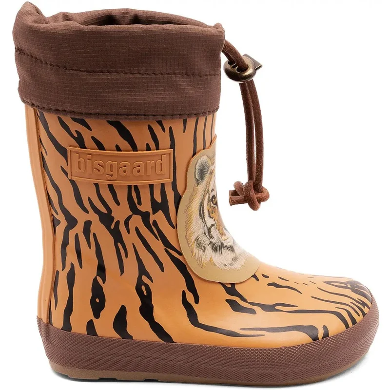 BISGAARD Barfuß Thermo Gummistiefel 92024-5137 - braun / orange / Tiger