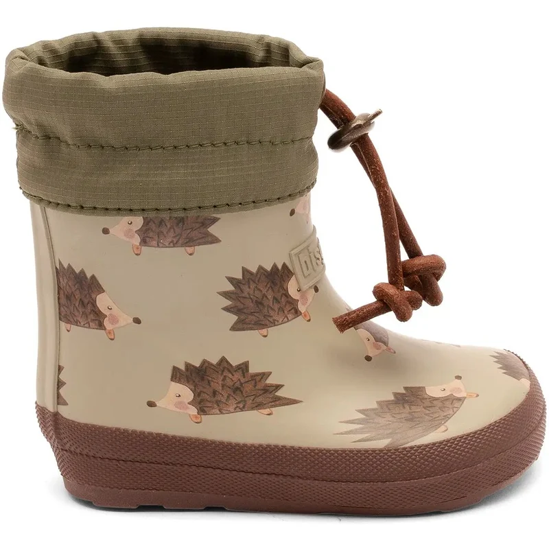 BISGAARD Barfuß Thermo Gummistiefel 92023-5136 - pistazie / braun / Igel