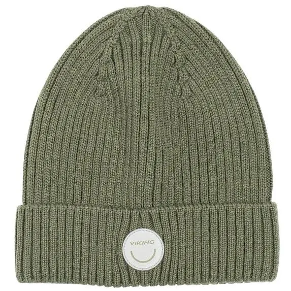 VIKING Mütze PLAY WOOL RIB BEANIE - oliv