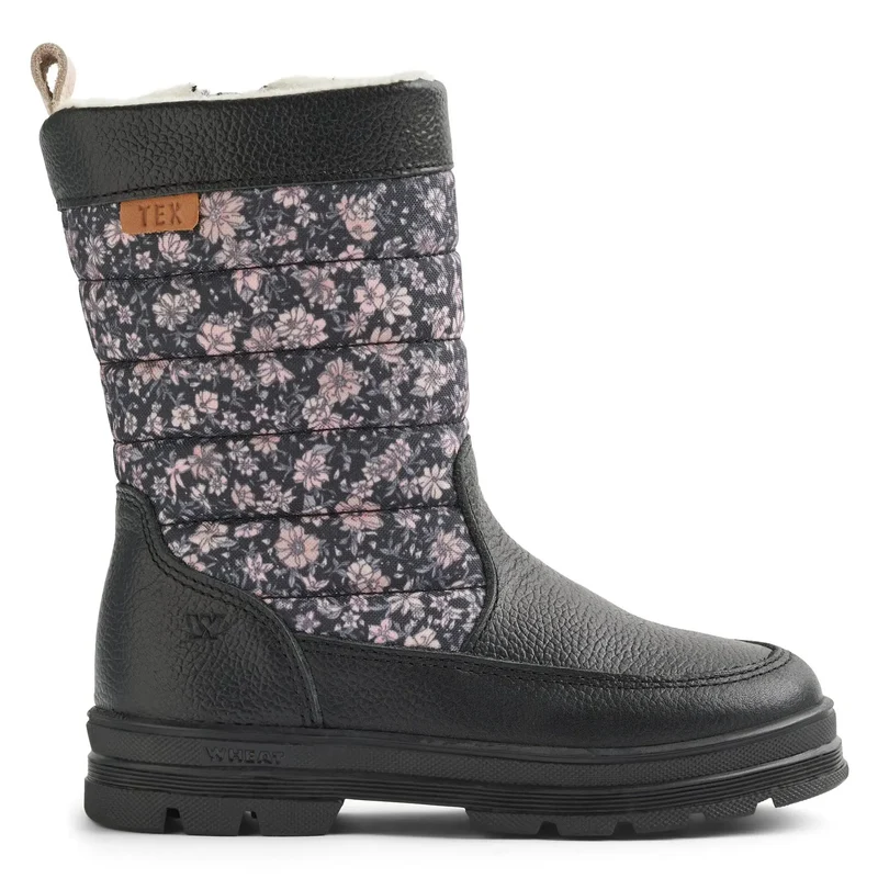 WHEAT TEX Stiefel KOA WF691-02 - schwarz / Blümchen