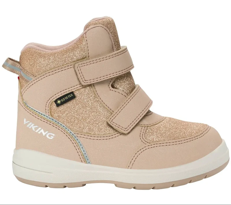 VIKING GORE-TEX Stiefel FUN GLITTER WARM 2V - beige / gold / Glitzer
