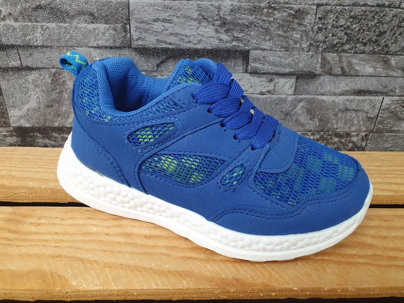 Kinder Sneaker Sportschuhe Schuhe Blau & Schwarz