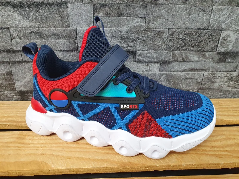 Kinder Sneaker Textil 1 x Klett Schuhe Freizeitschuhe