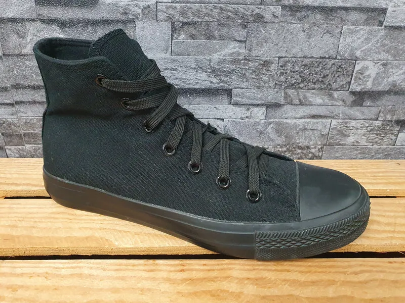 Herren Sneaker Sportschuhe Schnürer Schwarz