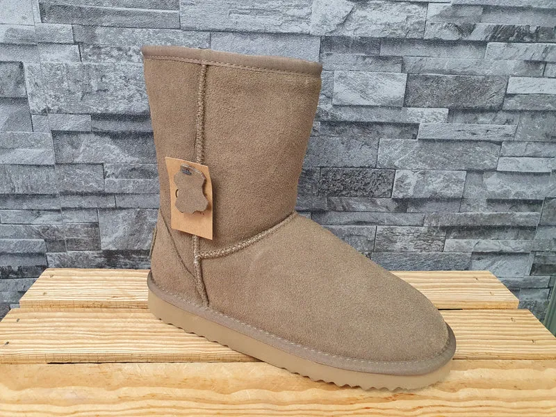 NEU! Original OOG Boots Short Khaki Braun Wildleder Gr. 39