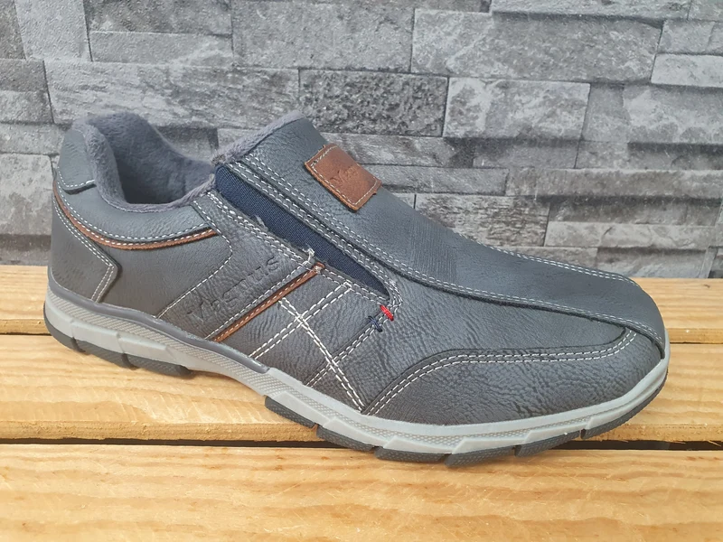 Magnus Herren Halbschuhe Schuhe Blau 2x Gummizug Gr.40