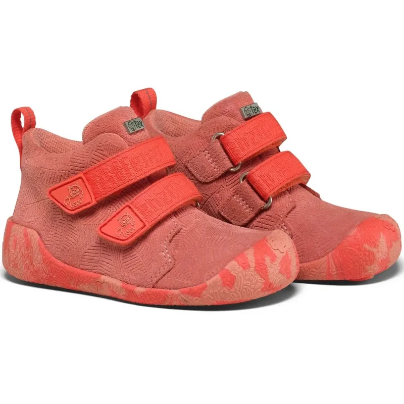 AFFENZAHN TEX Knöchelschuh LEDER TALKY PONY - koralle