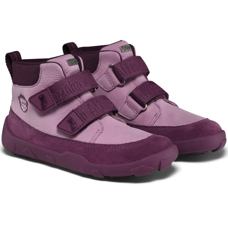 AFFENZAHN TEX Knöchelschuh LEDER FRIENDY OTTER - pflaume / lila