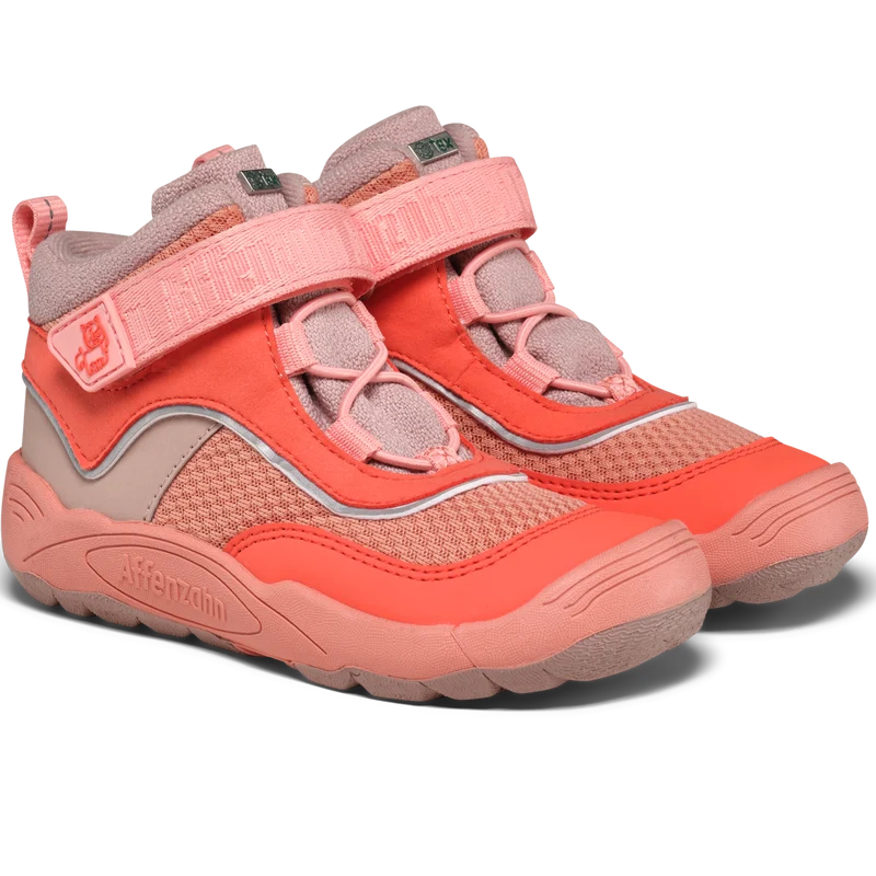 AFFENZAHN TEX Knöchelschuh VEGAN EXPLORY PONY - koralle / rosa