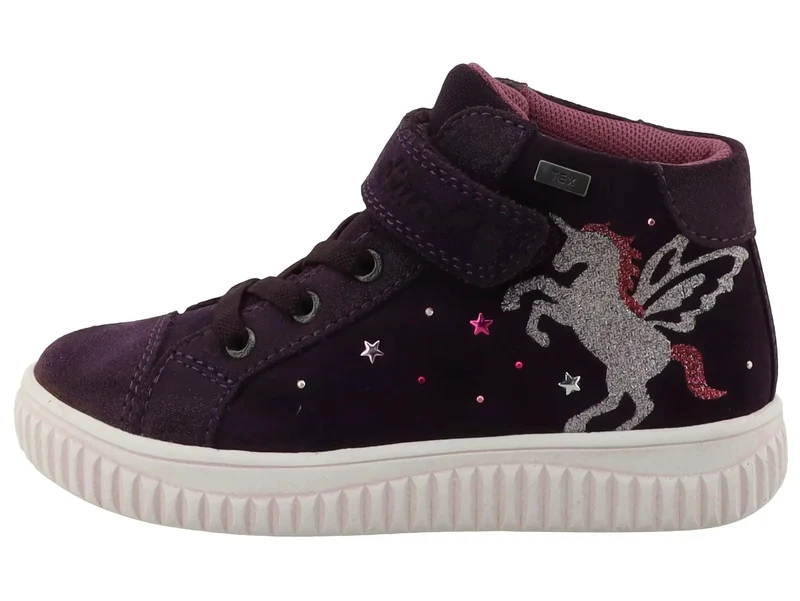 LURCHI TEX Knöchelschuh YINA - pflaume / Einhorn