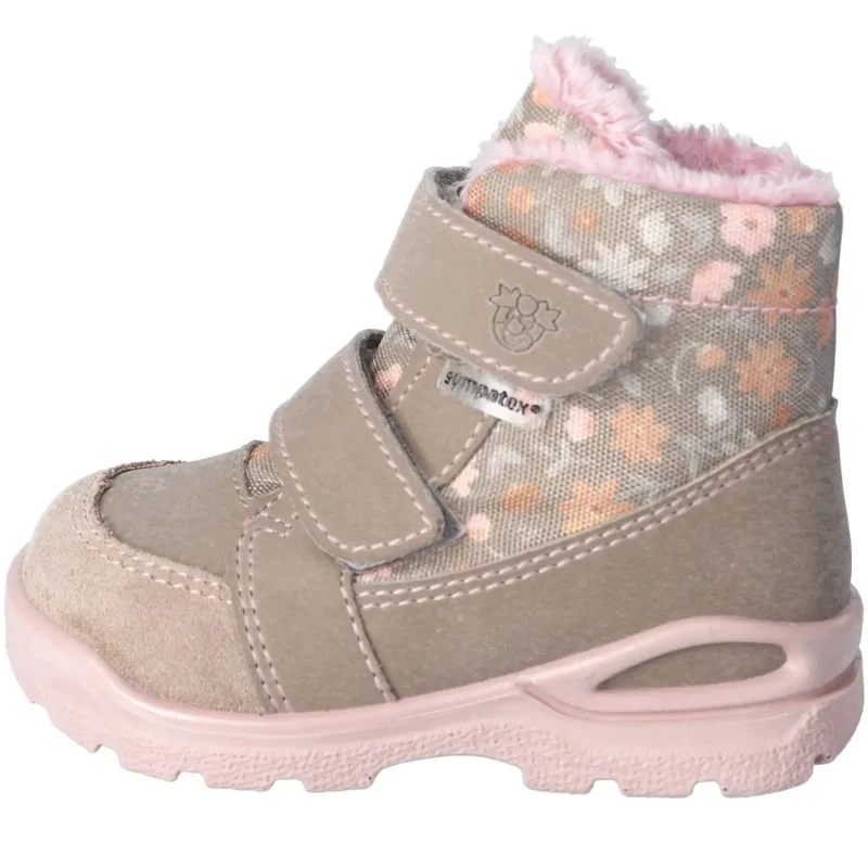 RICOSTA SYMPA-TEX Stiefel MONIA - beige / rosa / Streublümchen