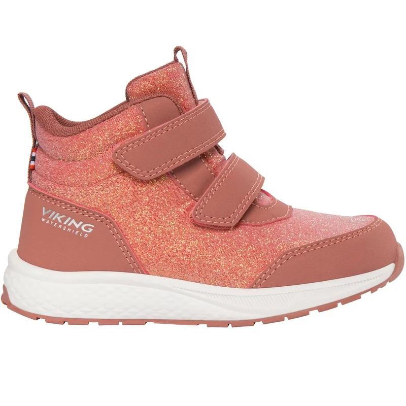 VIKING TEX Knöchelschuh BOUNCY MID WP 2V - rose / Glitzer