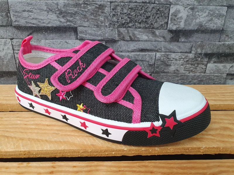 Rock and Joy Mädchen Sneaker Freizeitschuhe Schuhe Sommer 2 x Klett
