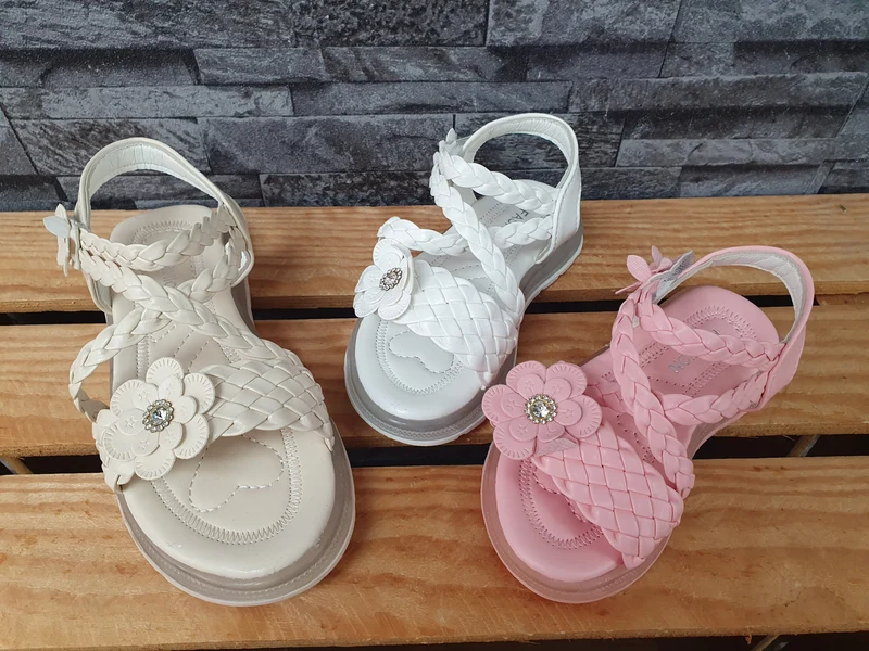 Kinder Sandalen 1 x Klett Blume Badeschuhe Größen 20-35