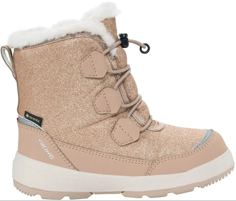VIKING GORE-TEX Stiefel TOASTY GLITTER WARM ZIP - beige / gold / Glitzer