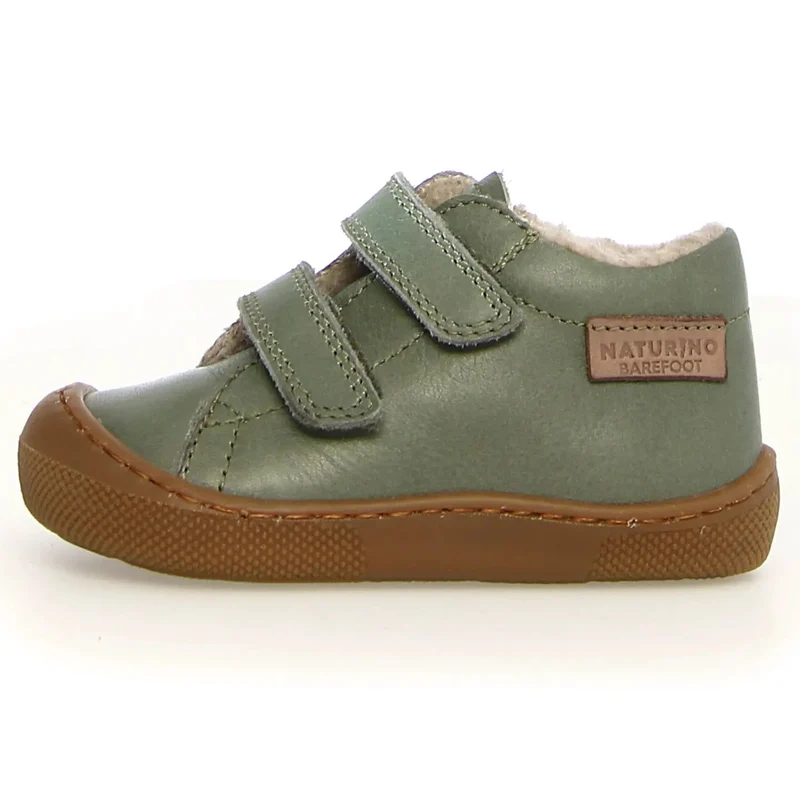 NATURINO Barfußschuh Halbschuh AMUR WOOL - mineralgrün
