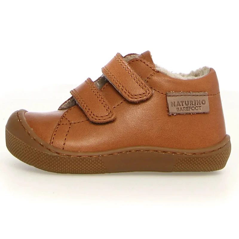 NATURINO Barfußschuh Halbschuh AMUR WOOL - cognac