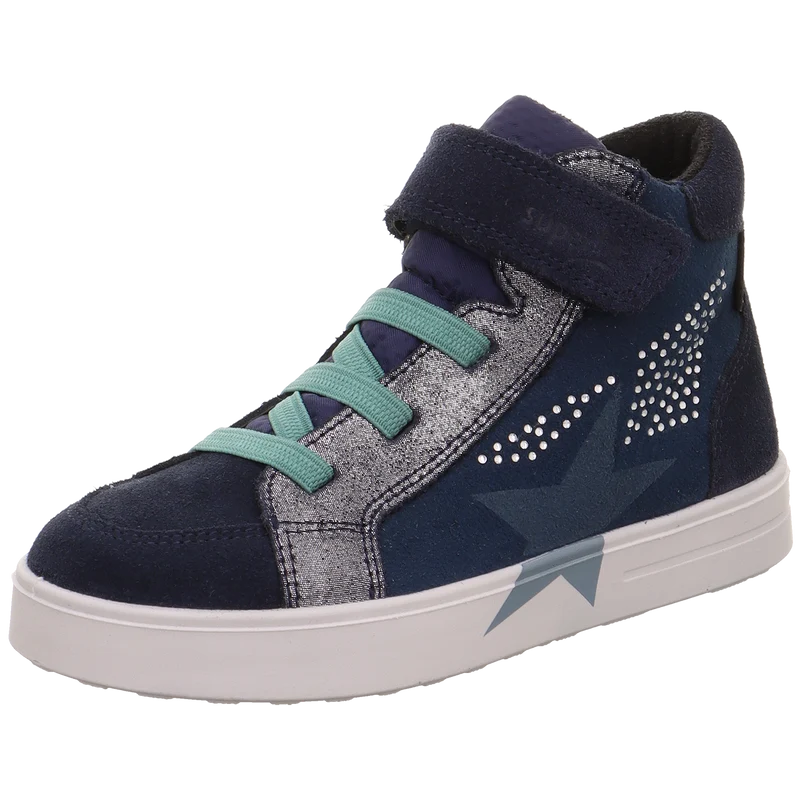 SUPERFIT SYMPA-TEX Knöchelschuh STELLA 811-80 - dunkelblau / hellblau / Nieten