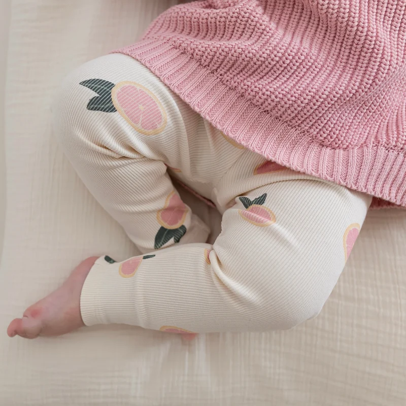 Cosy Roots Organic Rib Leggings - Little Grapefruits
