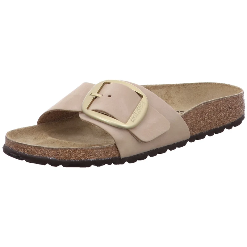 Birkenstock Pantolette Madrid Big Buckle beige