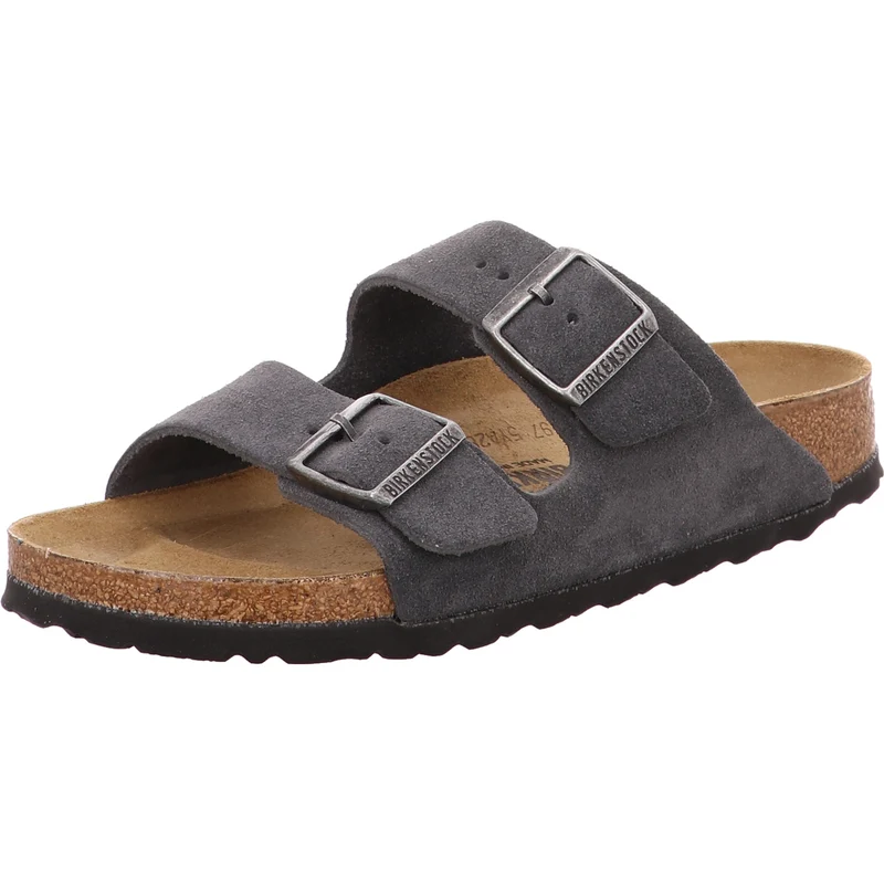 Birkenstock Pantolette Arizona LEVE Charcoal grau
