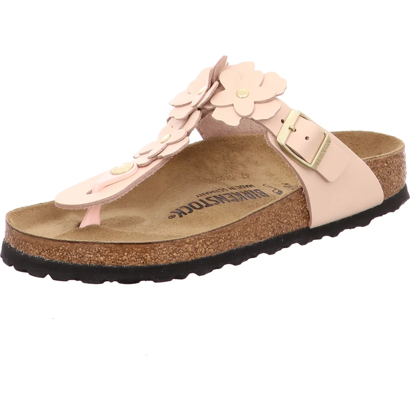 Birkenstock Pantolette Gizeh Flowers rosa