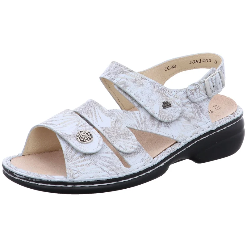 FinnComfort Sandale Gomera beige-kombi.