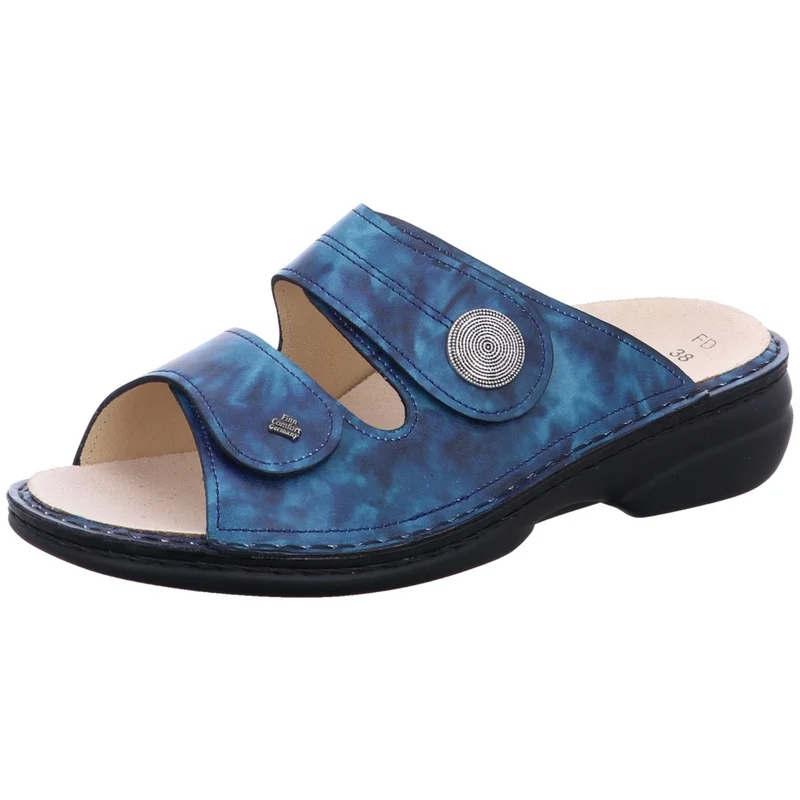 FinnComfort Pantolette Sansibar bl.-kombi.