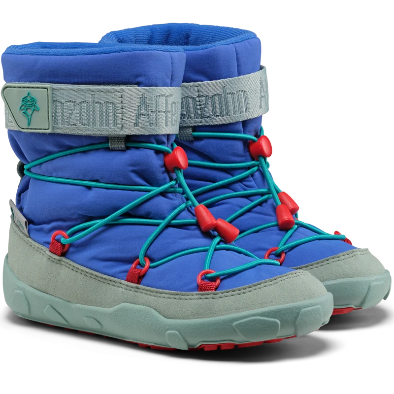 AFFENZAHN TEX Stiefel VEGAN SNOWY SHARK - hellblau / marineblau